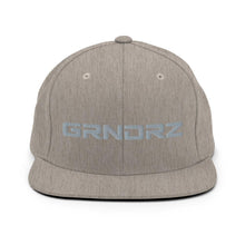 Load image into Gallery viewer, Heather Gray Logo Snapback Hats - GRNDRZ