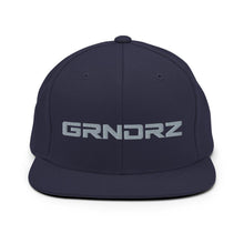 Load image into Gallery viewer, Navy Logo Snapback Hats - GRNDRZ