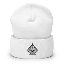 Load image into Gallery viewer, White Cuffed Beanie - GRNDRZ