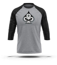 Load image into Gallery viewer, Gray & Black 3/4 Sleeve Raglan - GRNDRZ