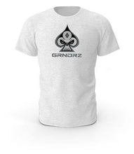 Load image into Gallery viewer, White Icon & Logo Blended T-shirt - GRNDRZ