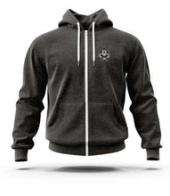 Load image into Gallery viewer, Heather Gray Zip Up Hoodie - GRNDRZ
