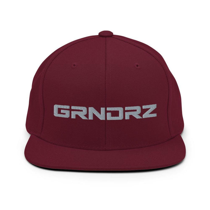 Maroon Logo Snapback Hats - GRNDRZ