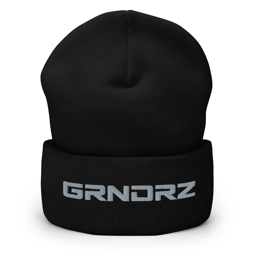 Black Cuffed Beanie - GRNDRZ