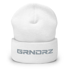 Load image into Gallery viewer, White Cuffed Beanie - GRNDRZ
