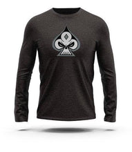 Load image into Gallery viewer, Dark Gray Heather Icon Long Sleeve Tee - GRNDRZ
