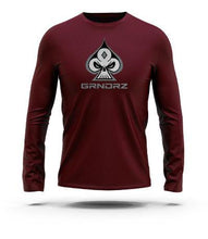 Load image into Gallery viewer, Maroon Icon &amp; Logo Long Sleeve Tee - GRNDRZ
