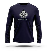 Load image into Gallery viewer, Navy Icon &amp; Logo Long Sleeve Tee - GRNDRZ
