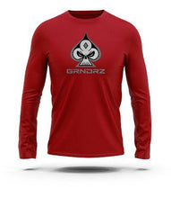 Load image into Gallery viewer, Red Icon &amp; Logo Long Sleeve Tee - GRNDRZ
