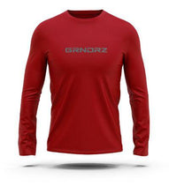 Load image into Gallery viewer, Red Logo Long Sleeve Tee - GRNDRZng Sleeve Tee - GRNDRZve Tee - GRNDRZ
