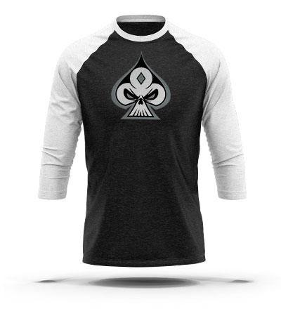 Black & White 3/4 Sleeve Raglan - GRNDRZ