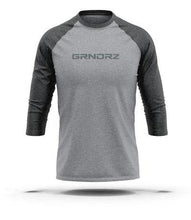 Load image into Gallery viewer, Grey &amp; Heather Charcoal 3/4 Sleeve Raglan - GRNDRZ
