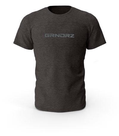 Gray Icon & Logo Blended T-shirt - GRNDRZ