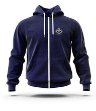 Load image into Gallery viewer, Navy Zip Up Hoodie - GRNDRZ
